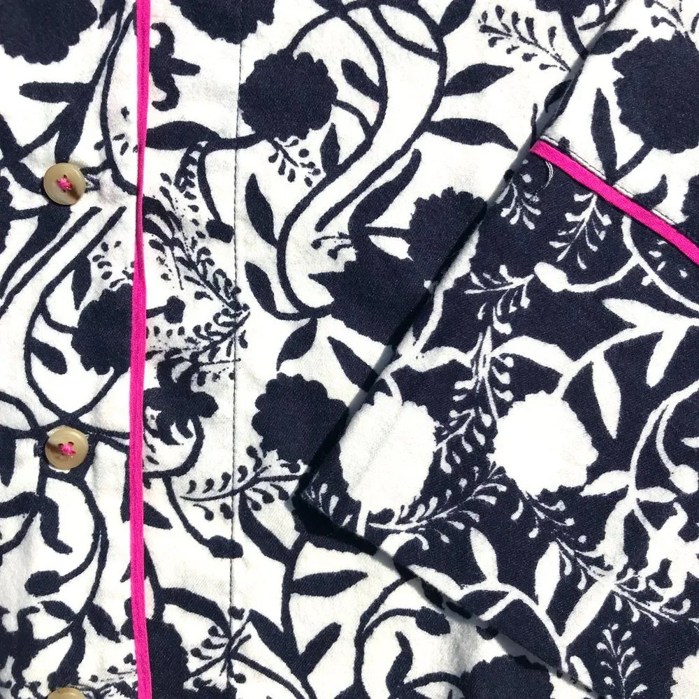 NWT Anthropologie Sweet Dreams flannel PJ top, collab with Cornelia O'Donovan - Picture 9 of 10